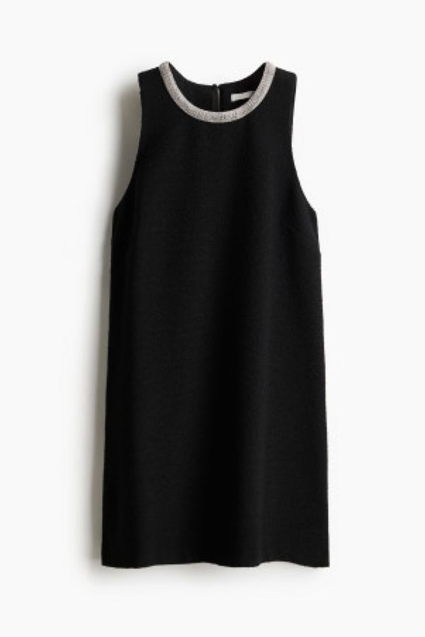  Rochie cu bordura cu strasuri