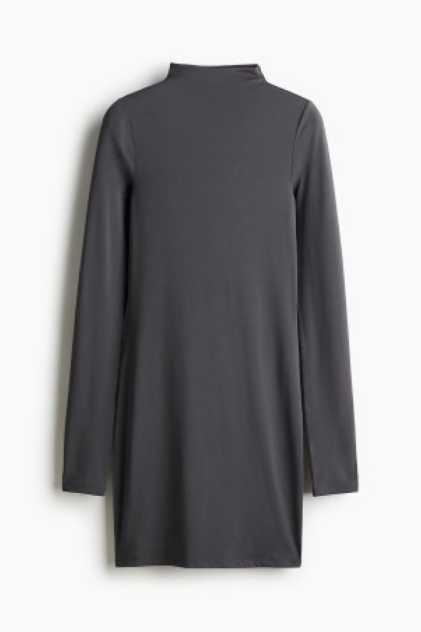  Rochie mini cu guler inalt