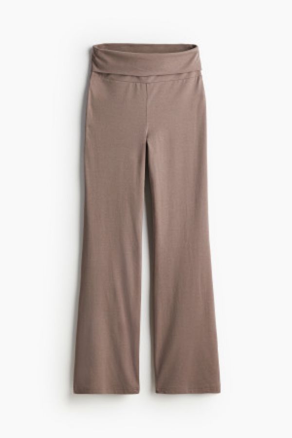  Pantaloni evazati din jerseu