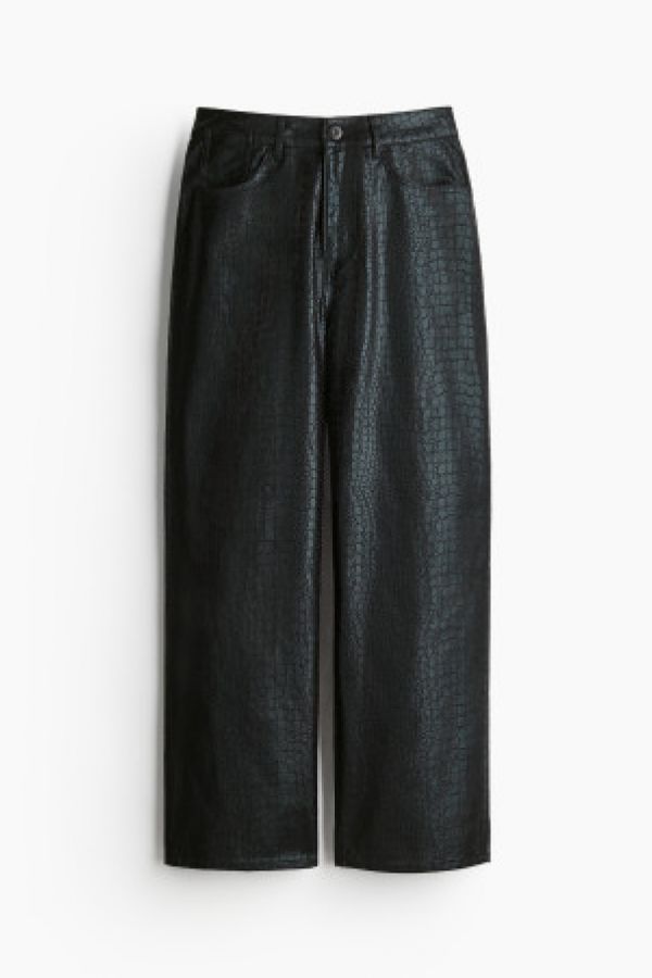  Pantaloni din twill cu motive