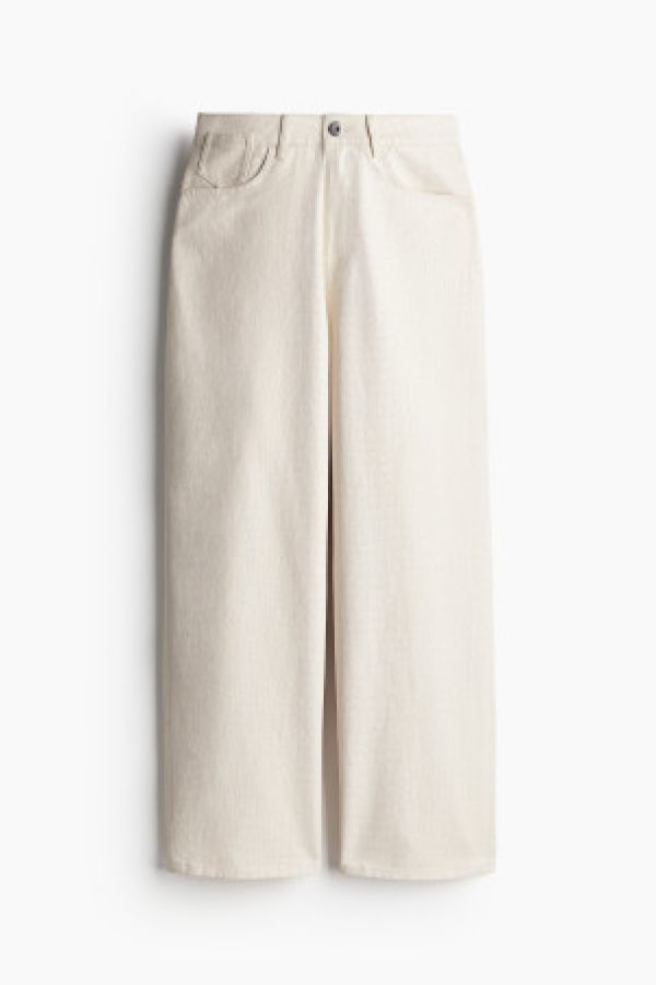  Pantaloni din twill cu motive