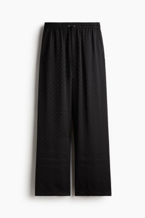  Pantaloni largi cu snur