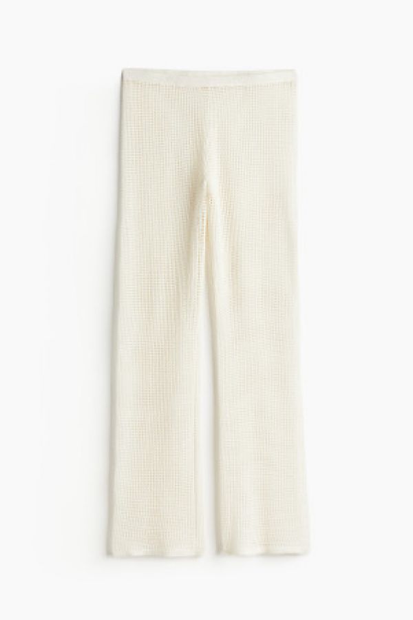  Pantaloni de plaja tricotati ajurat