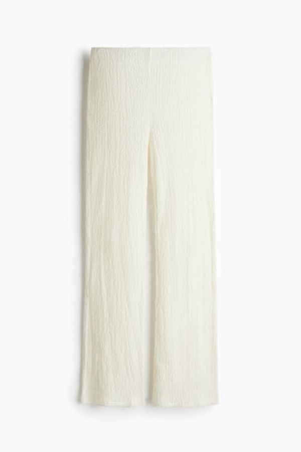  Pantaloni texturati evazati