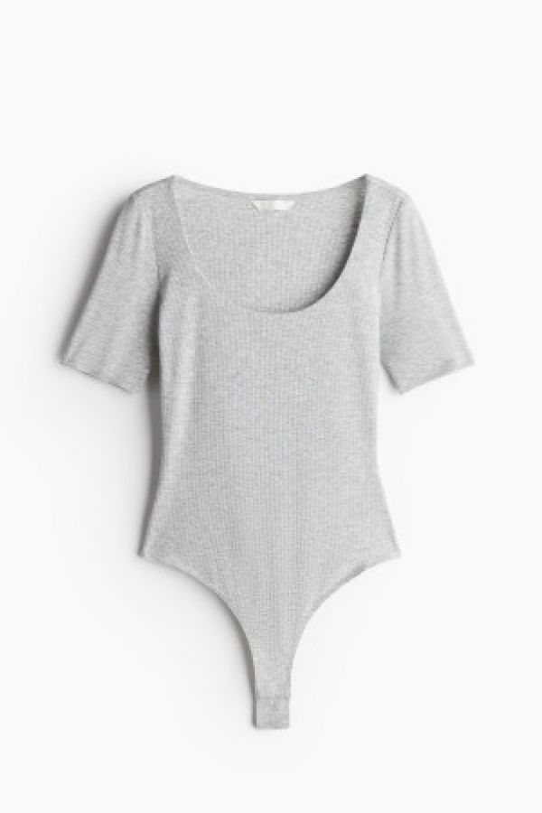  Body tanga cu maneci scurte