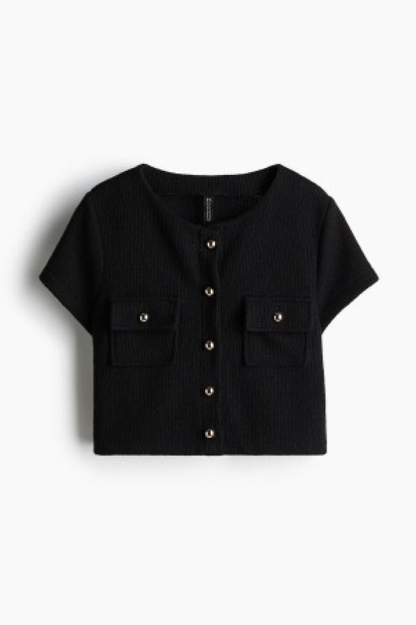  Bluza de jerseu gofrat
