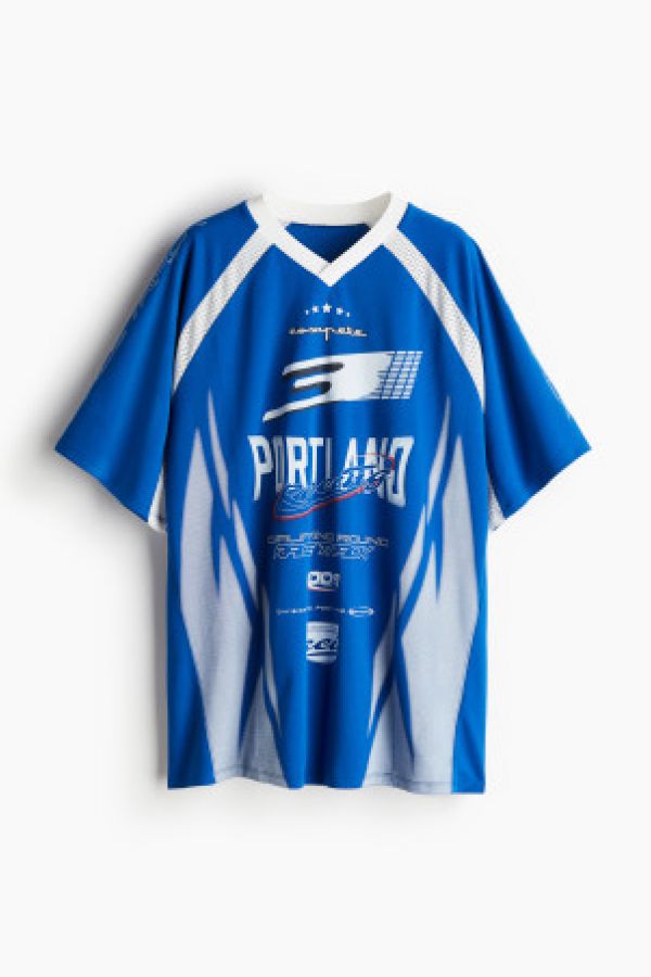 Tricou supradimensionat cu imprimeu