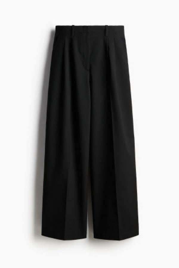  Pantaloni largi din twill
