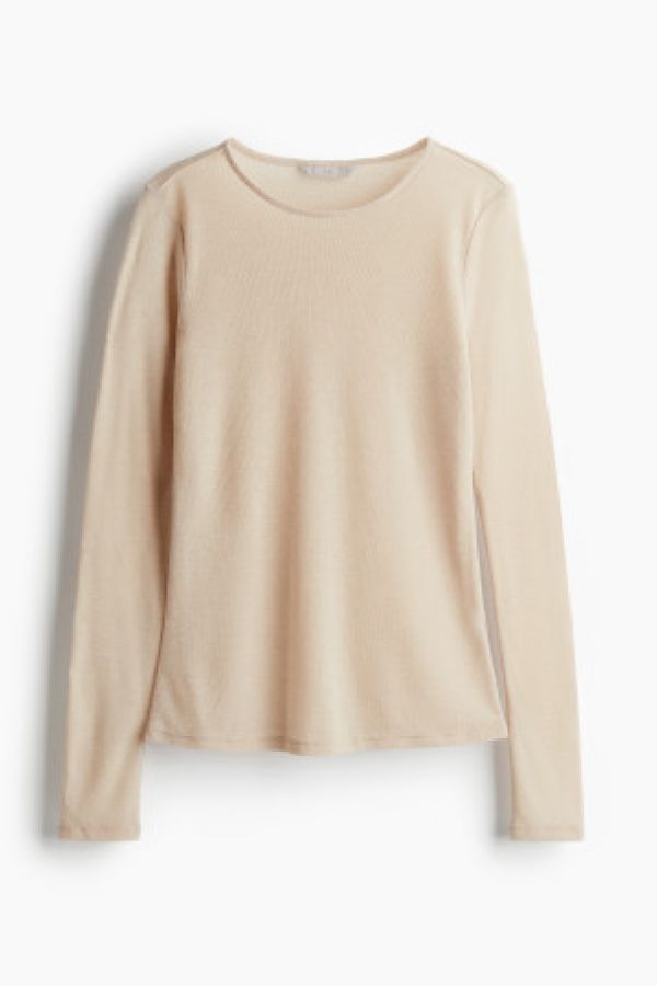  Bluza din jerseu transparent