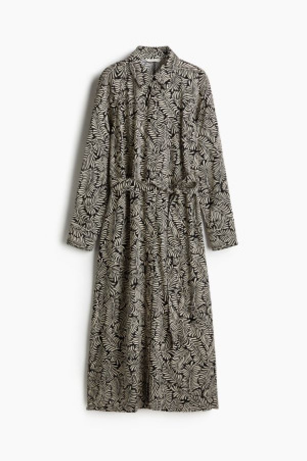  Rochie-camasa din viscoza cu cordon