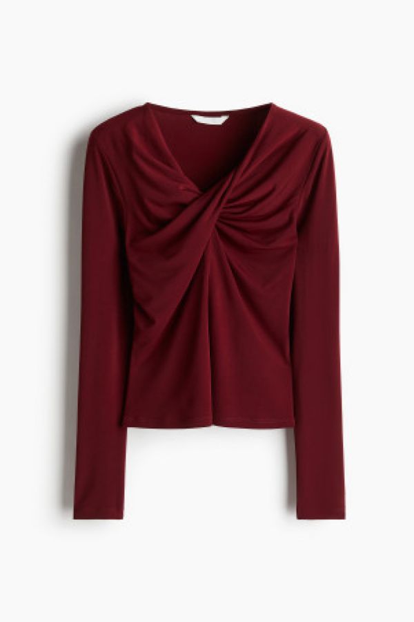  Bluza cu detaliu rasucit