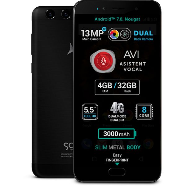  Telefon ALLVIEW X4 Soul Lite, 32GB, 4GB RAM, Dual SIM, Black