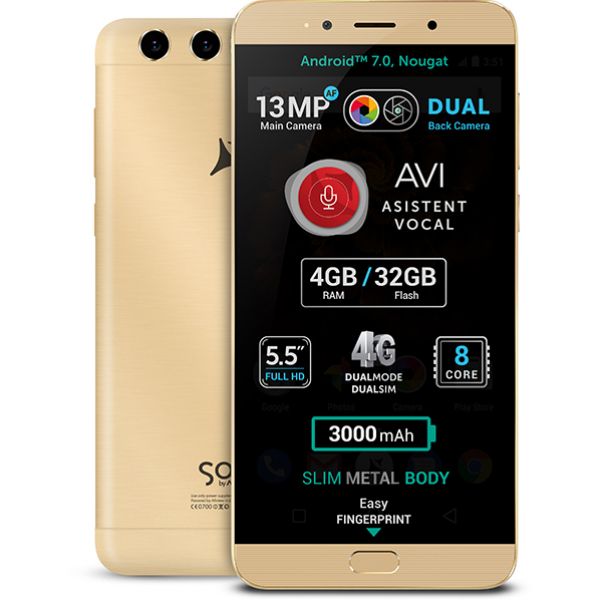  Telefon ALLVIEW X4 Soul Lite, 32GB, 4GB RAM, Dual SIM, Gold