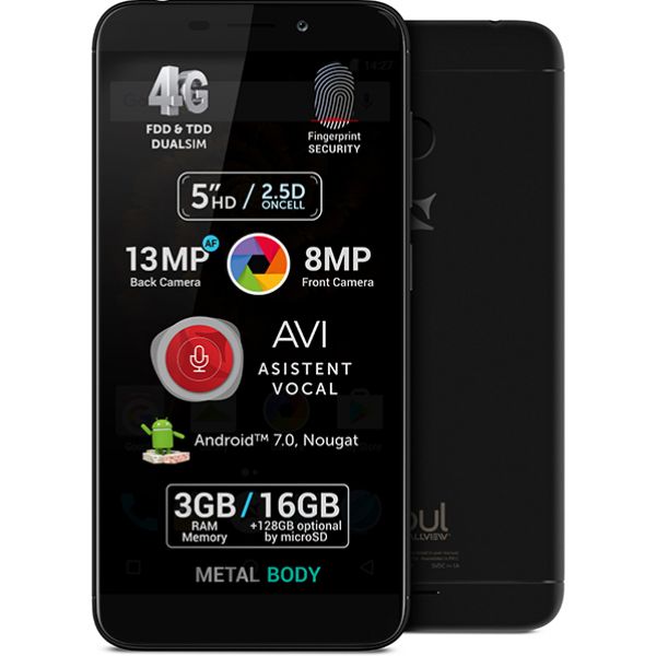  Telefon ALLVIEW X4 Soul Mini 16GB, 3GB RAM, Dual SIM, Black