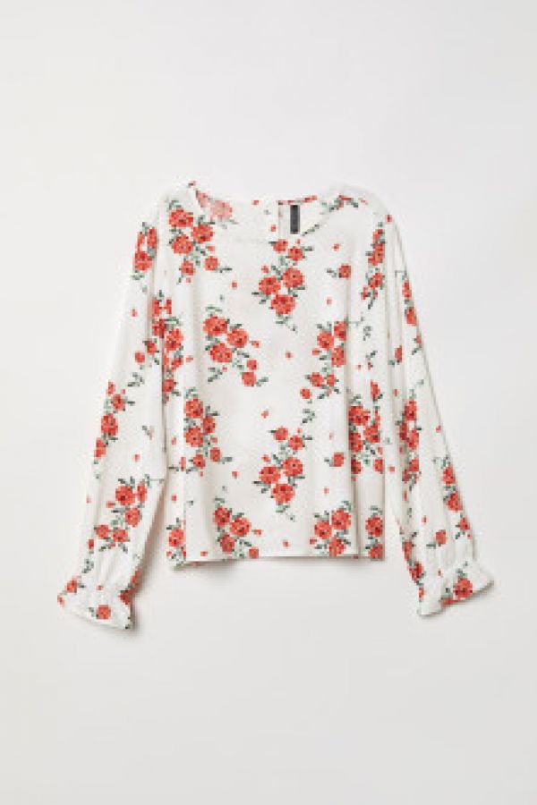  Bluza de viscoza cu motive