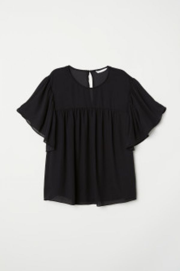 Bluza cu volane la maneci