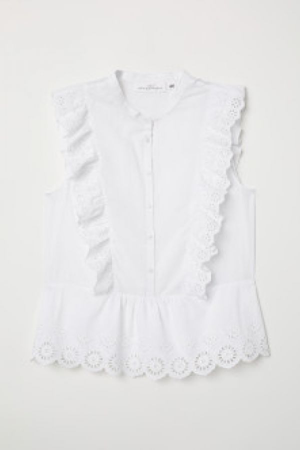  Bluza cu broderie englezeasca