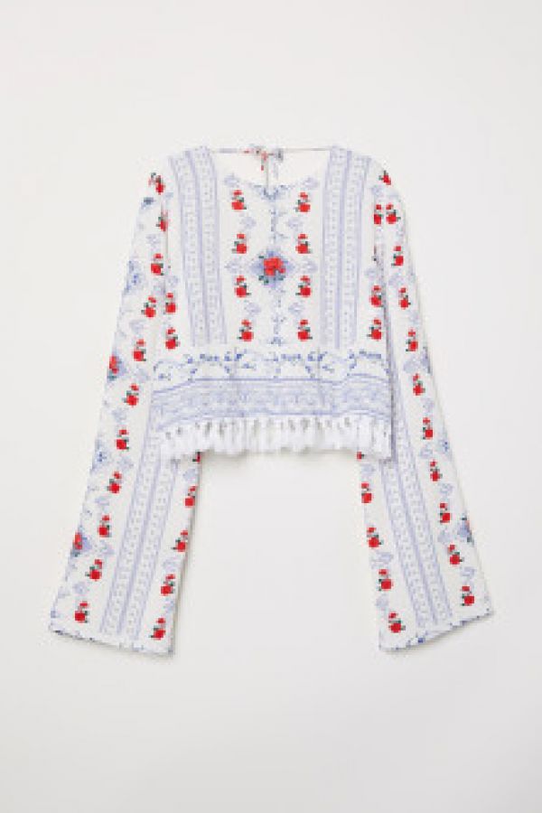  Bluza scurta de viscoza