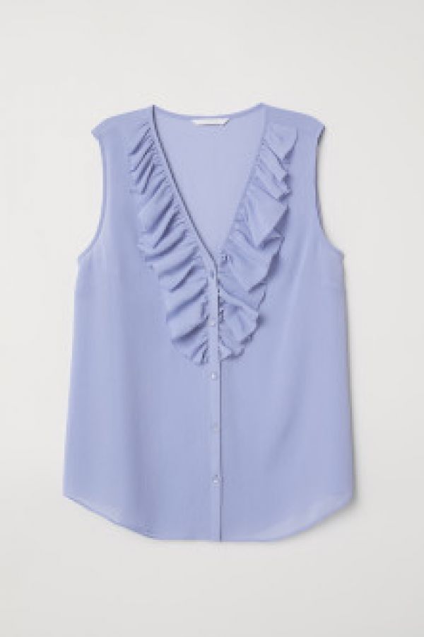  Bluza in V cu volan