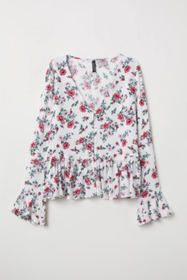  Bluza in V cu nasturi