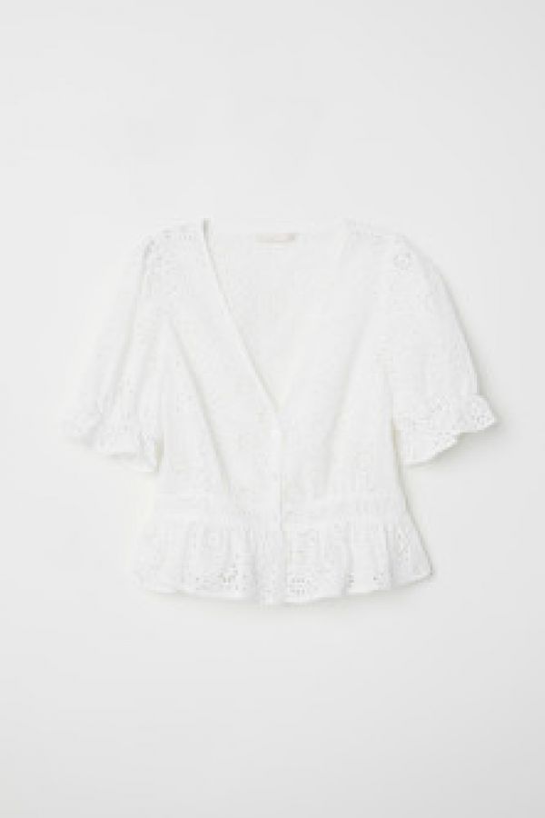  Bluza cu broderie englezeasca