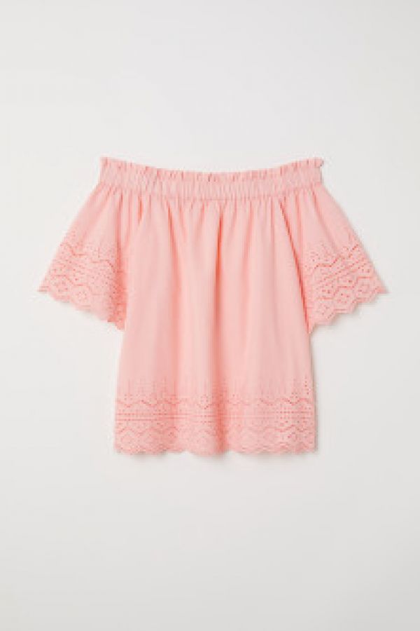  Bluza de bumbac cu broderie