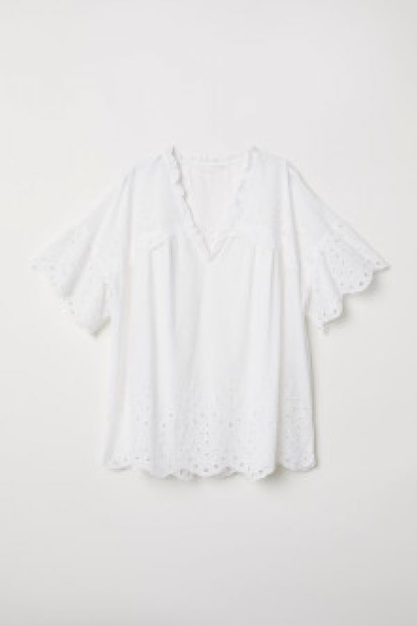  Bluza cu broderie englezeasca