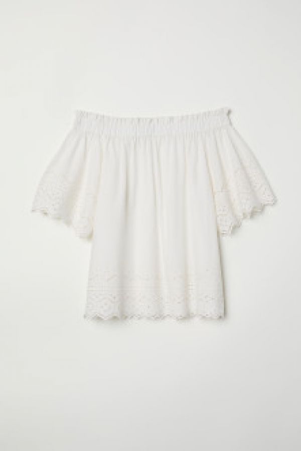  Bluza de bumbac cu broderie