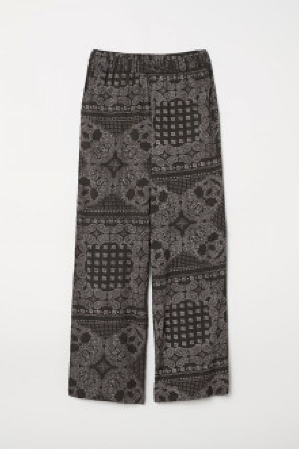  Pantaloni largi cu elastic