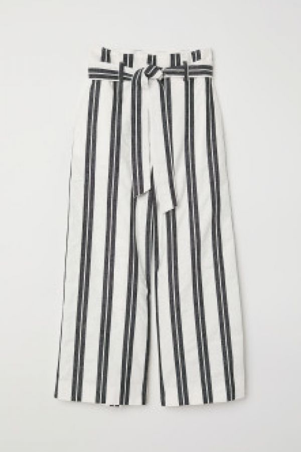  Pantaloni largi de bumbac